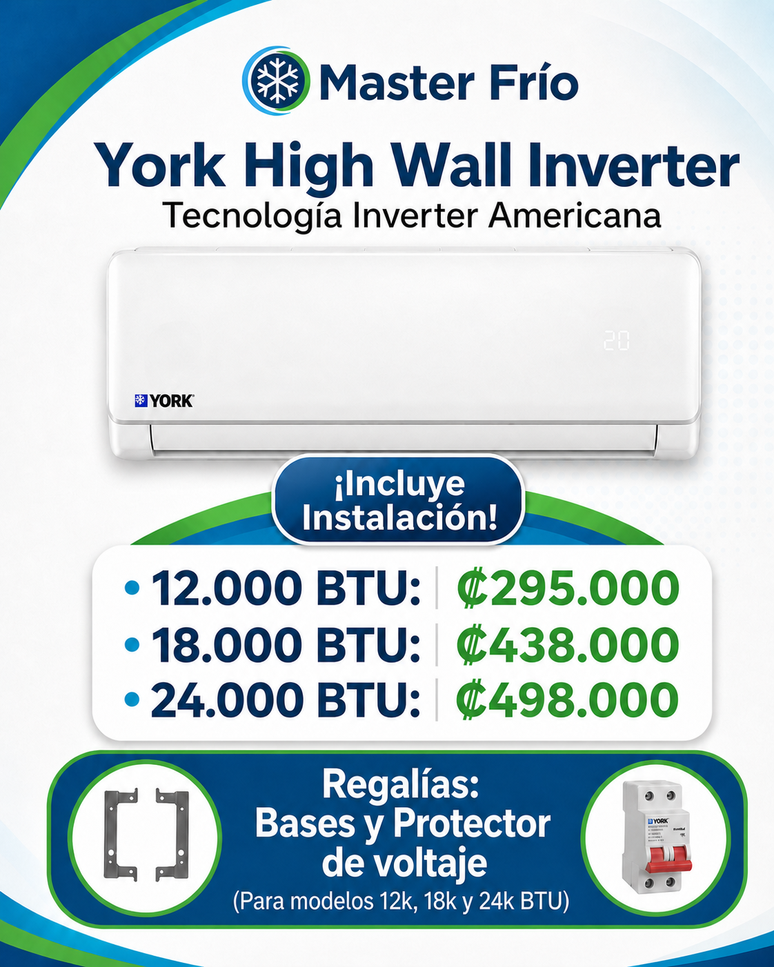 Promoción York High Wall Inverter